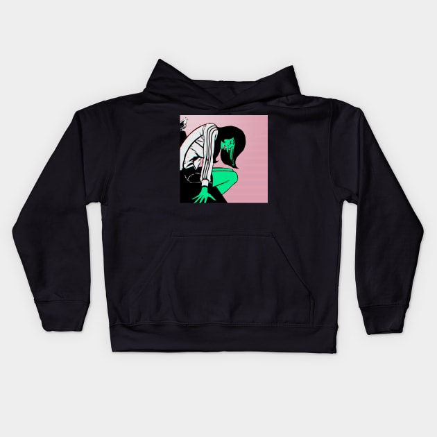 melancholy Kids Hoodie by Michele Rota